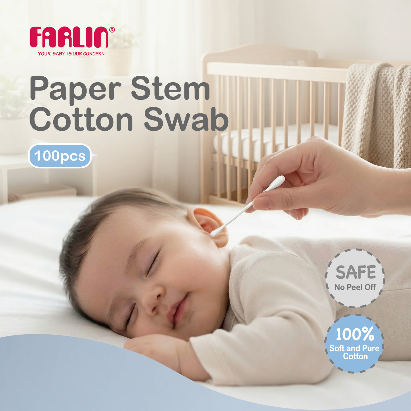 Farlin Paper Stem Cotton Swab