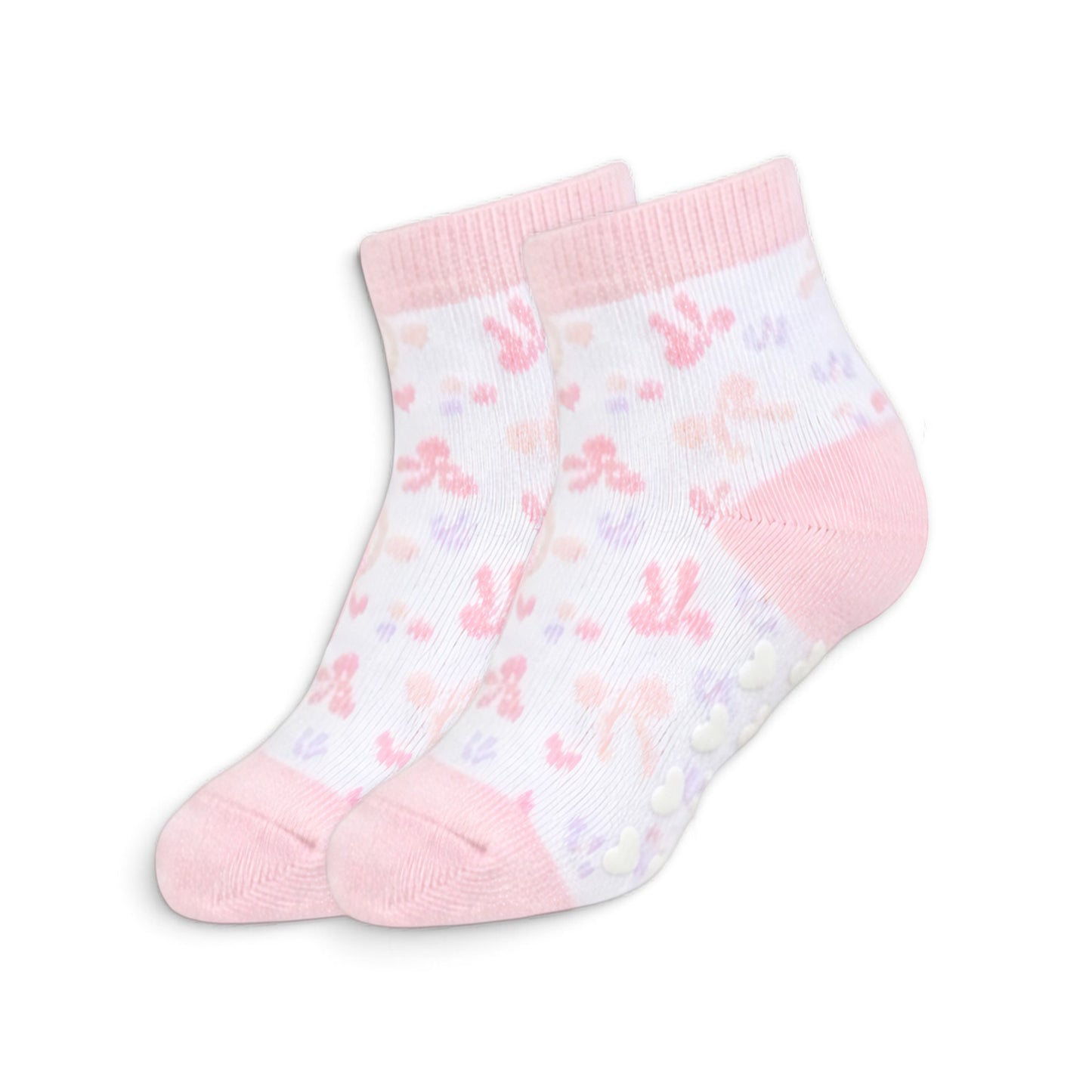 HEART GRIP BABY GIRL SOCKS PK-5
