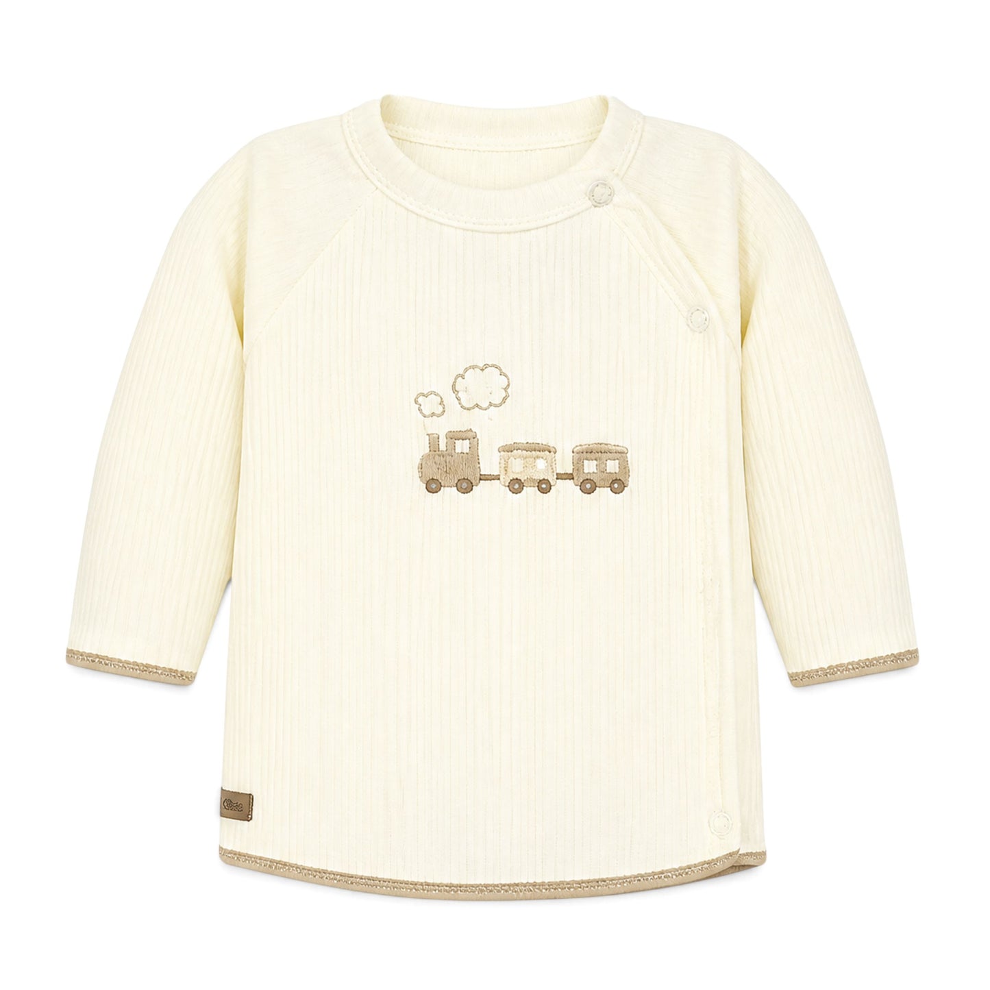 CREAM TRAIN BABY BOY GIFT SET