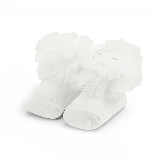 WHITE COMFORT SOFT INFANT BOOTIES