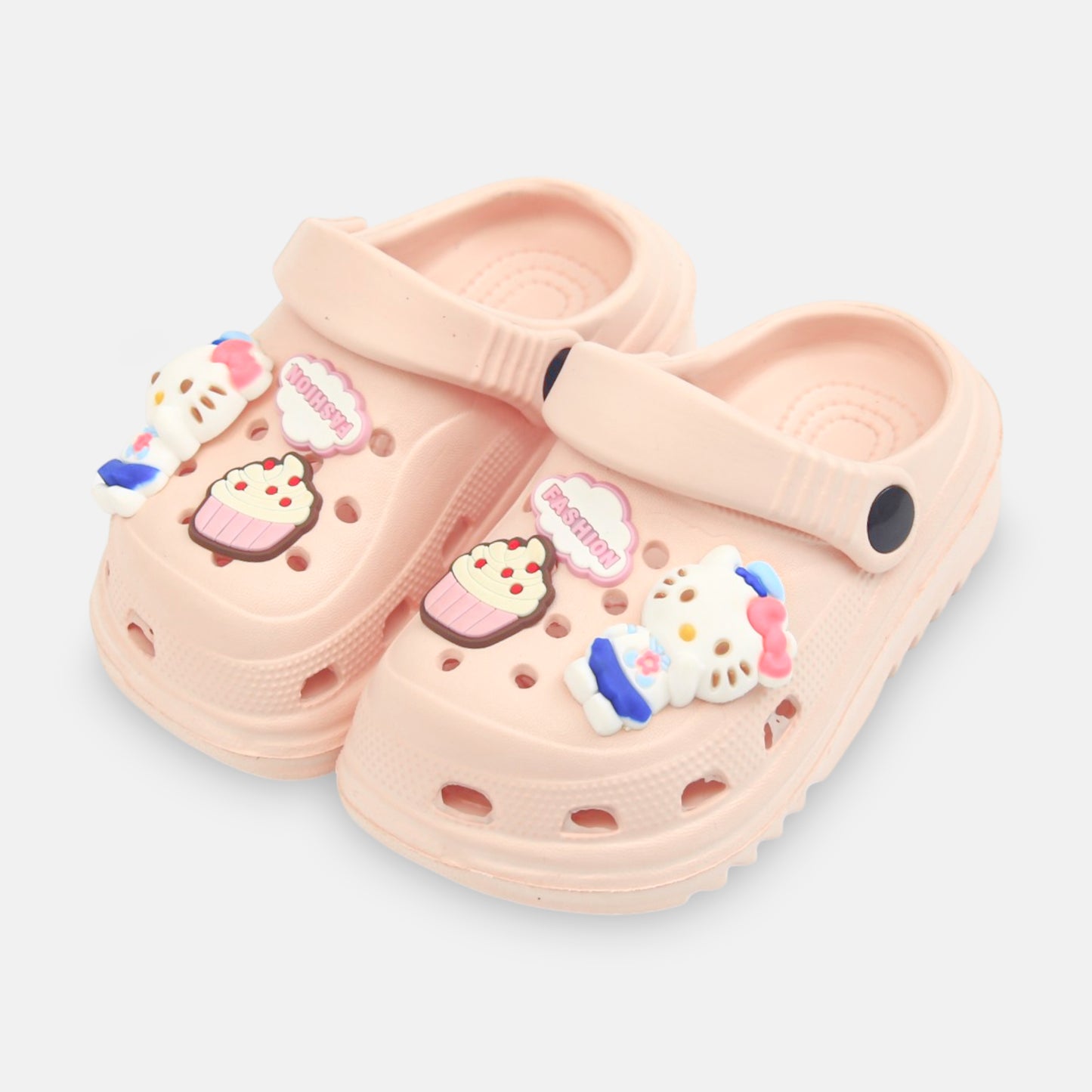 GIRL'S HAPPY BEAR CROCS – PINK