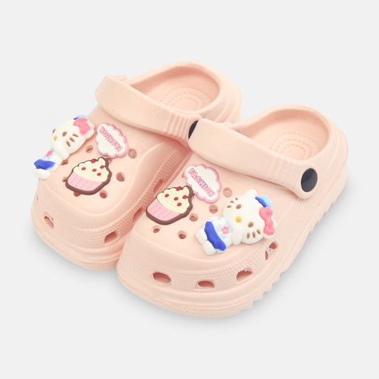 GIRL'S HAPPY BEAR CROCS – PINK