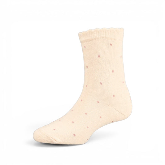 PINK POLKA DOT ANKLE GIRL SOCKS