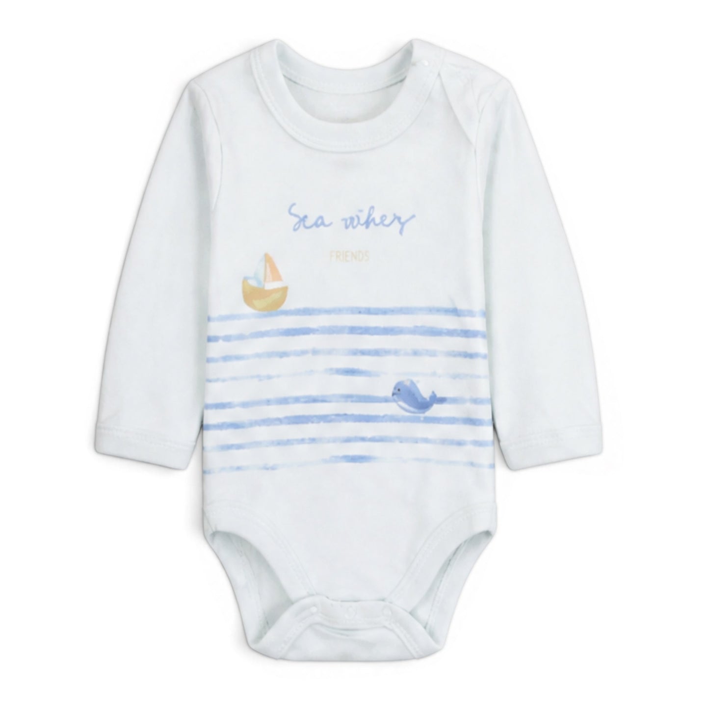 BLUE WHALE LAYETTE SET BOYS