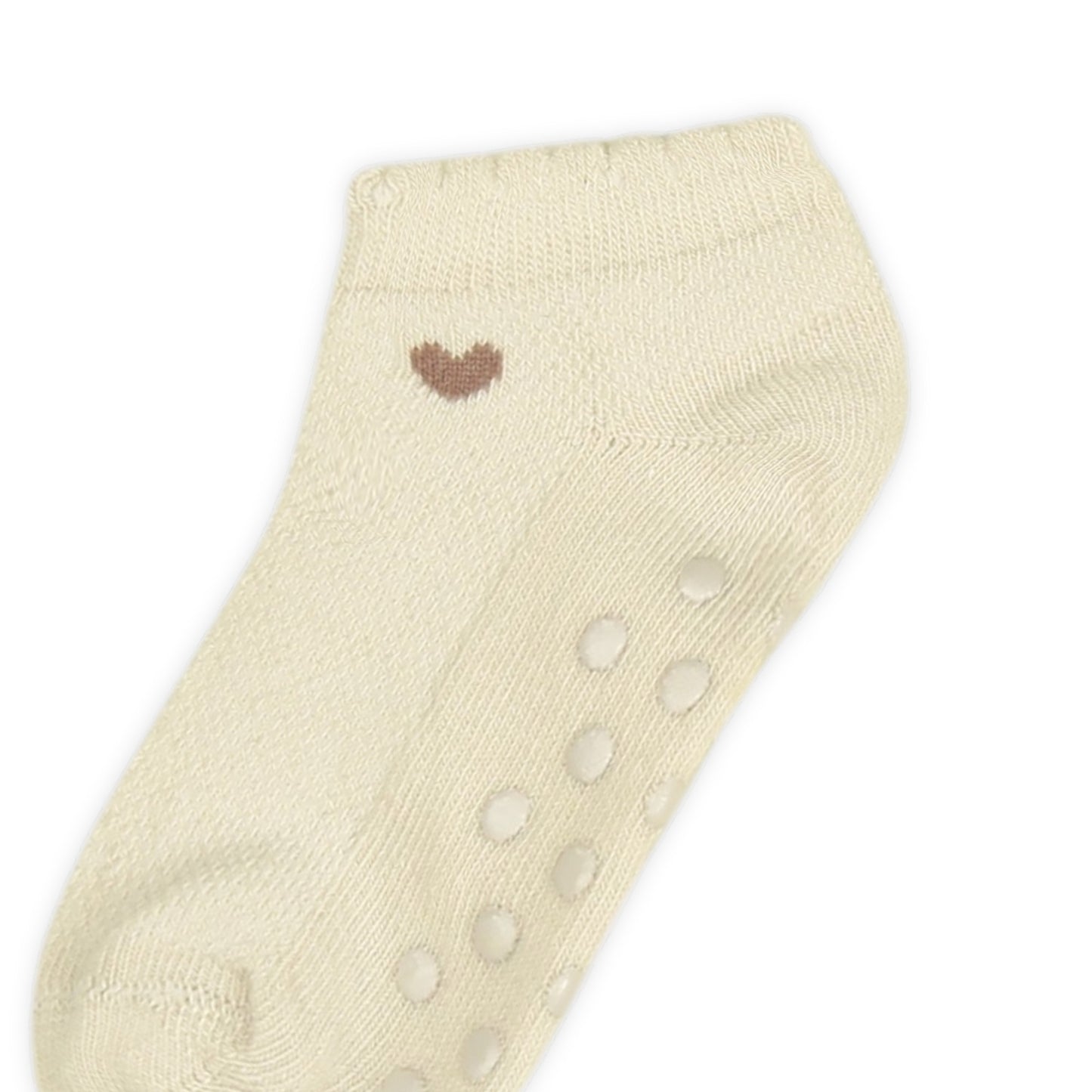 BEIGE AND ASH WHITEDUAL-TONE GIRL SOCKS PK-2
