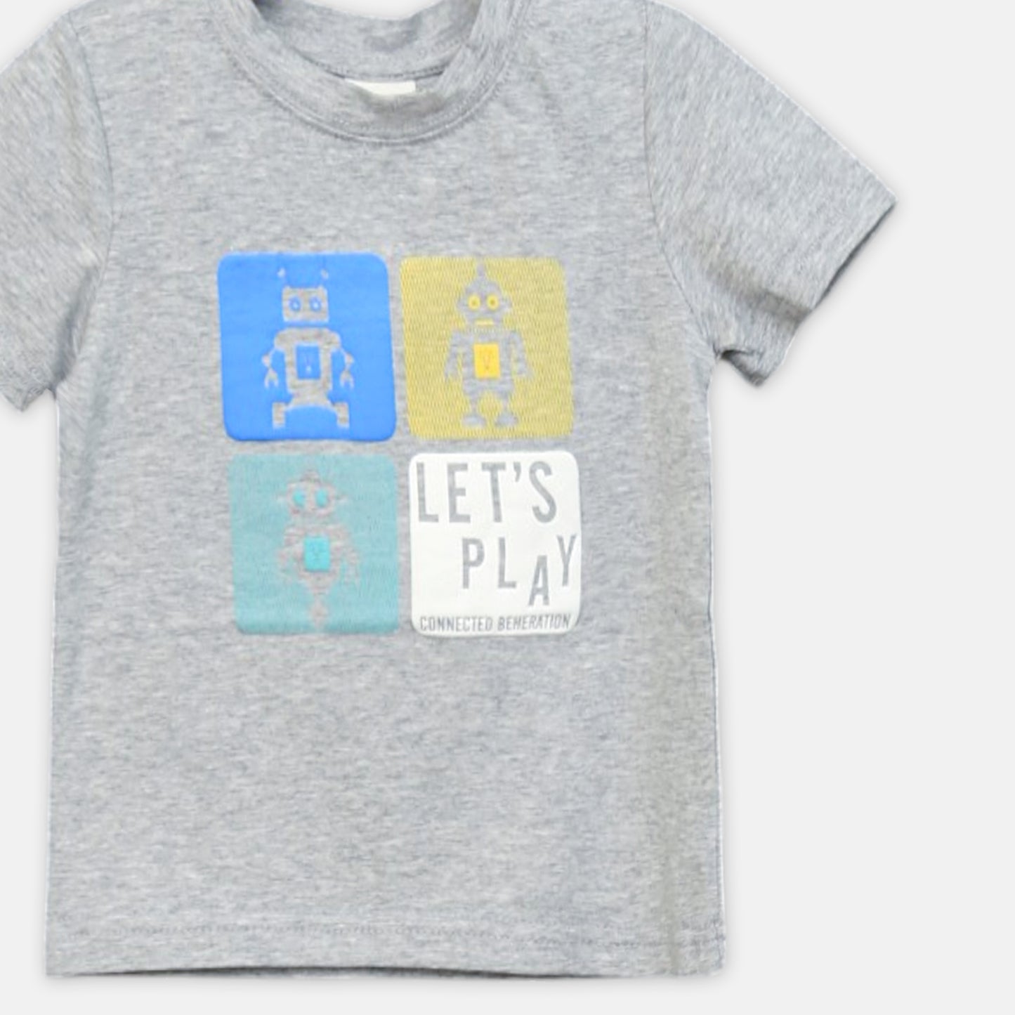 GREY ROBOT PLAY GRAPHIC TEE
