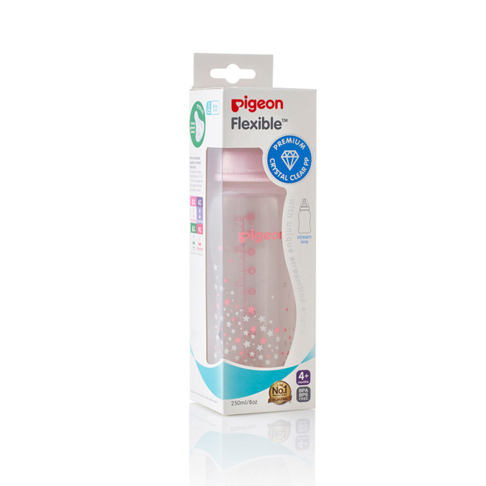 PP STREAM LINE PRINTED BOTTLE 250, PINK