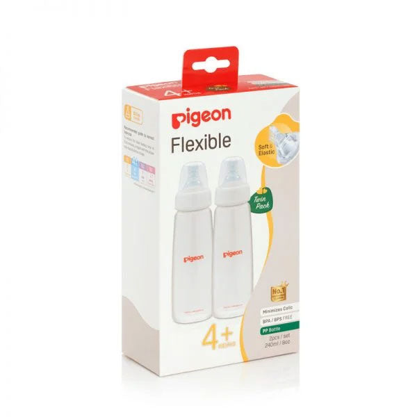 FLEXIBLE NURSING BOTTLE KPP 240 ML PK-2