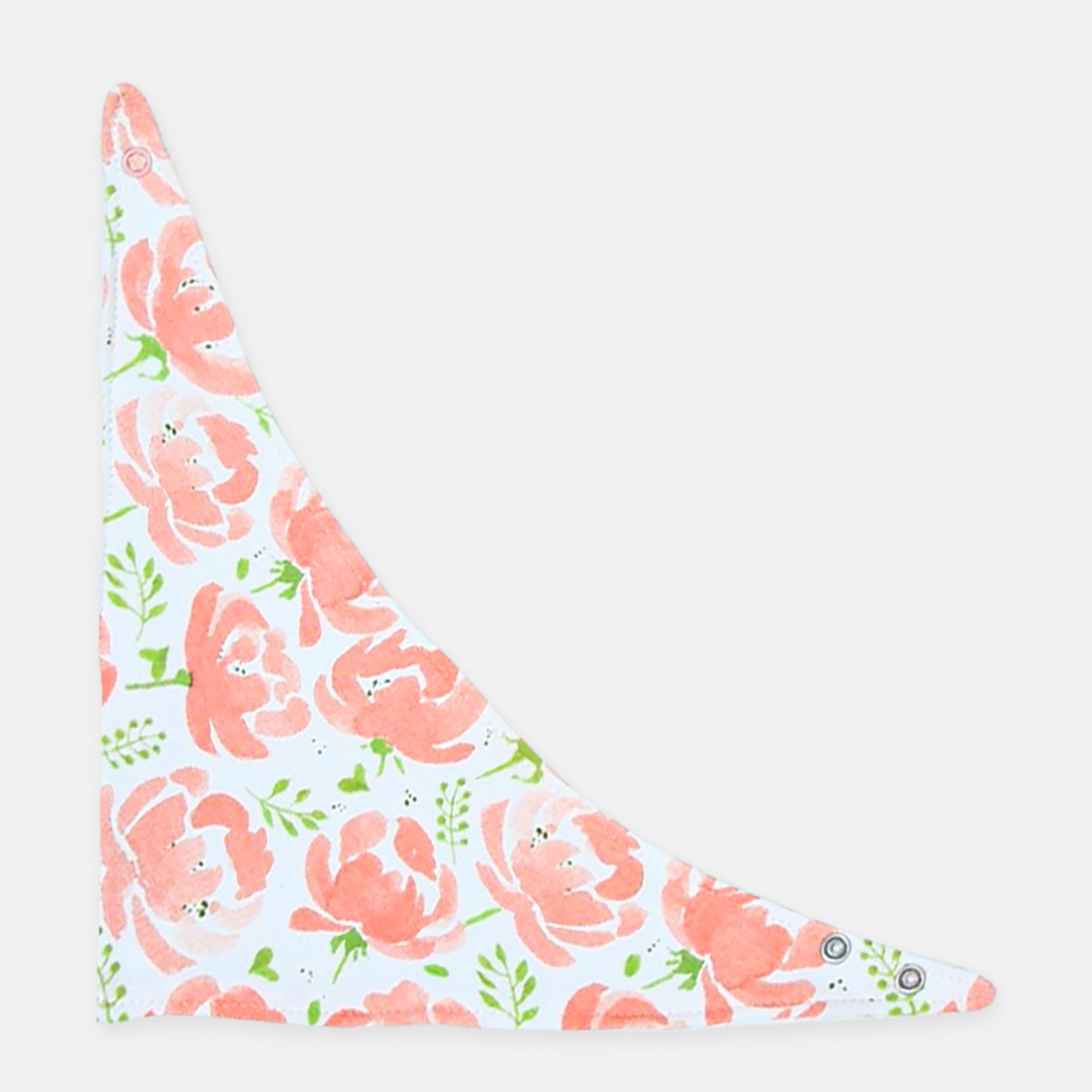 Peach Floral Bandana Bibs (3-Pack)