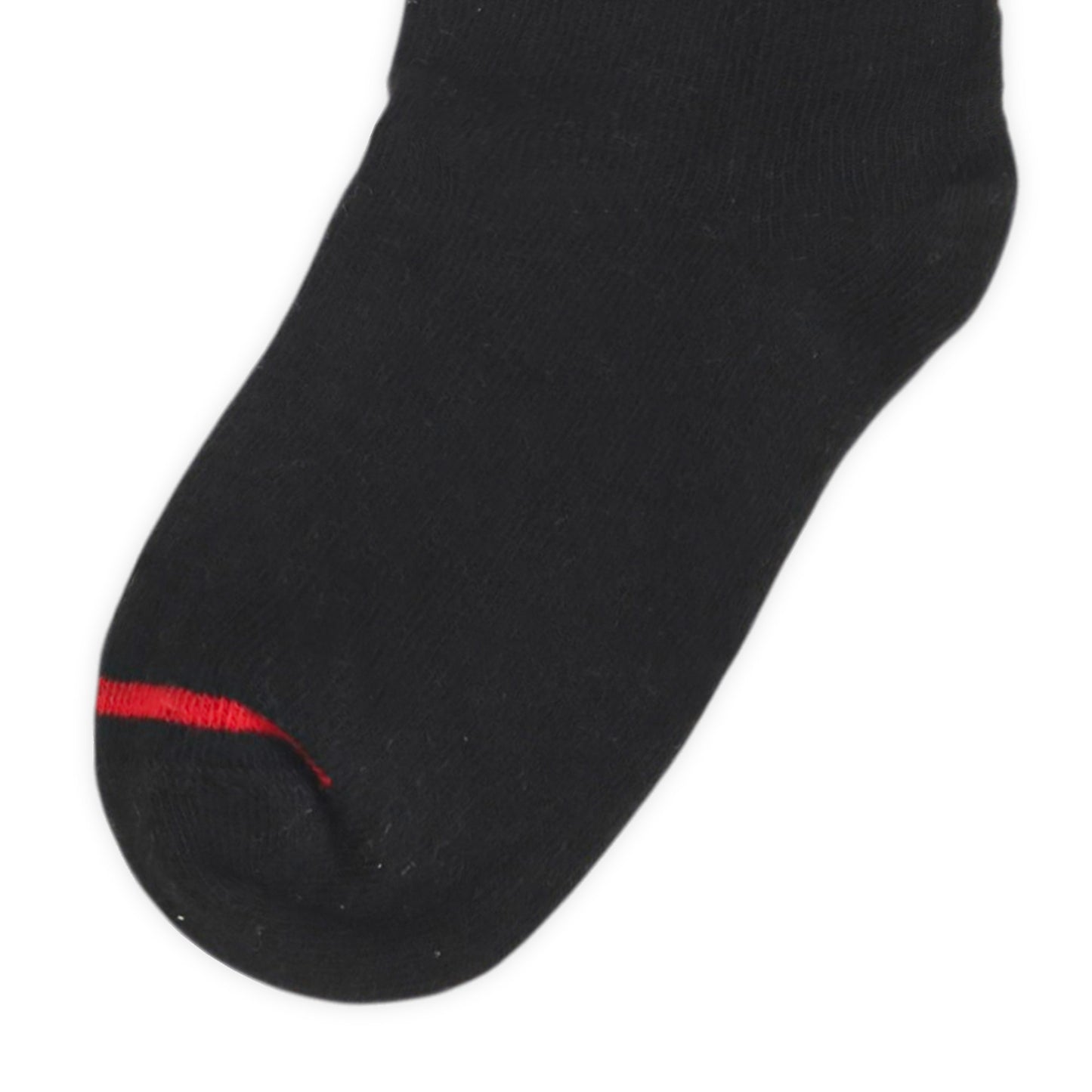 STRIPED CUFF BLACK ANKLE BOY SOCKS