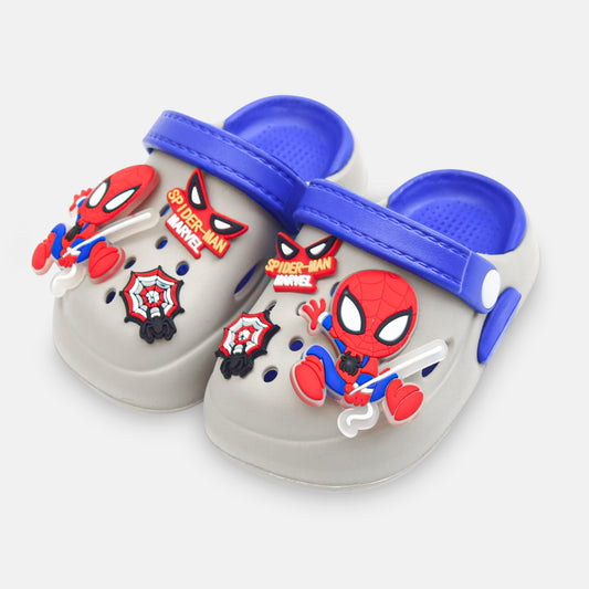 BOY'S SPIDER-MAN CLOG – GREY