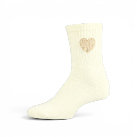 BABY WHITE HEARTB GIRL SOCKS