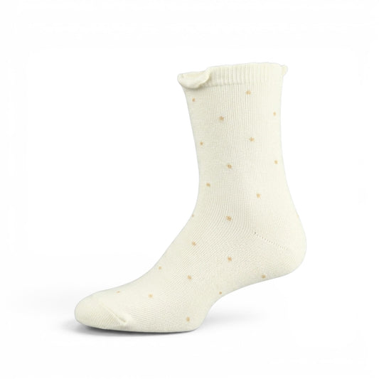 WHITE POLKA DOT GIRL SOCKS