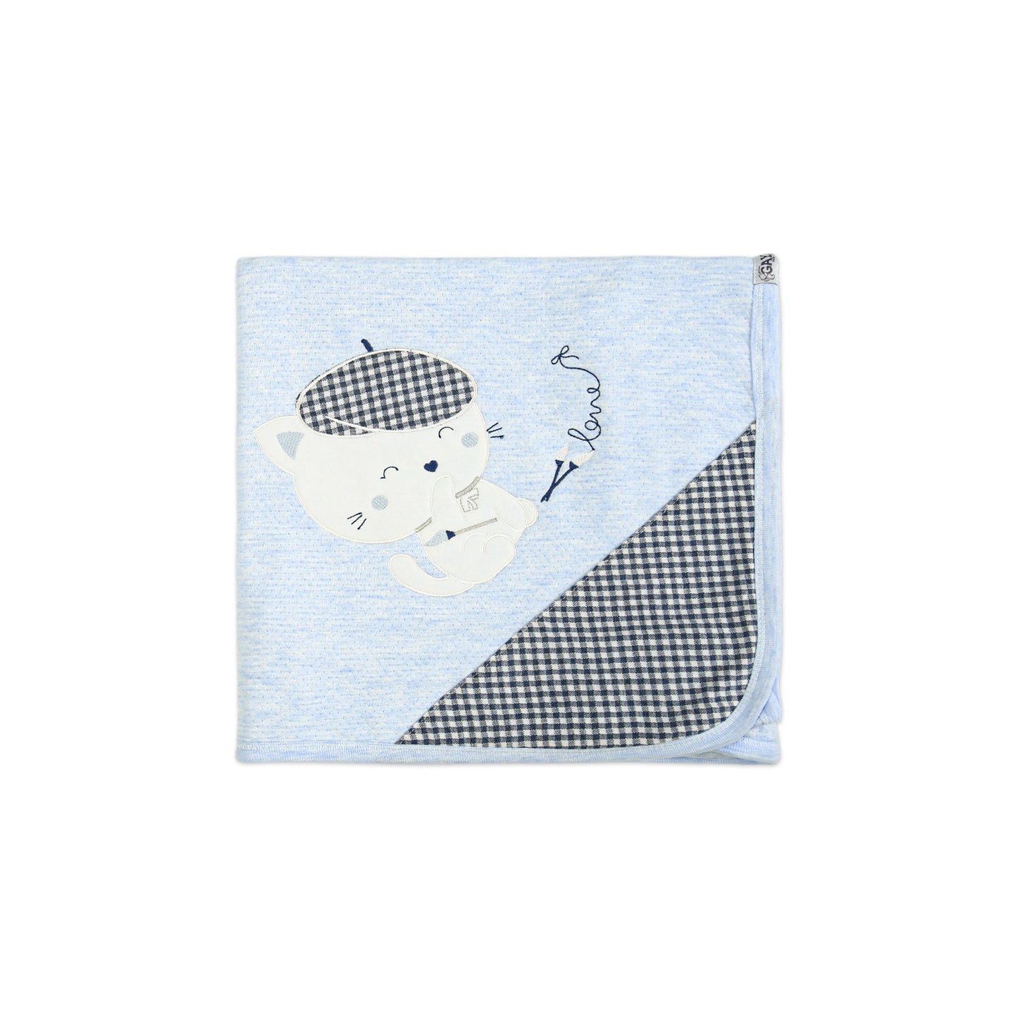 PREMIUM GRAINY LIGHT BLUE SLEEPING SET