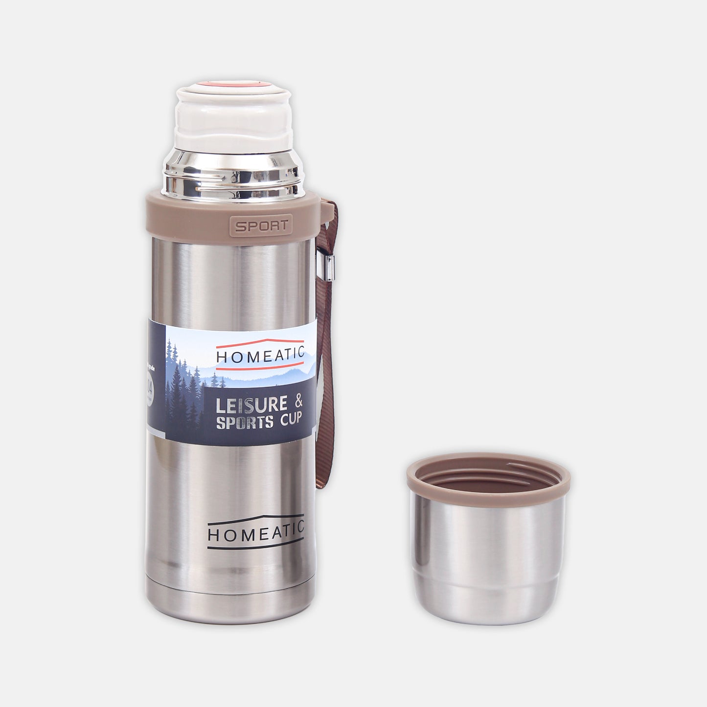 STEEL WATER BOTTLE 600 ML SILVER