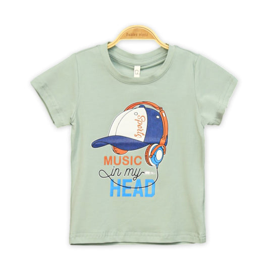 MINT MUSIC HEAD GRAPHIC TEE