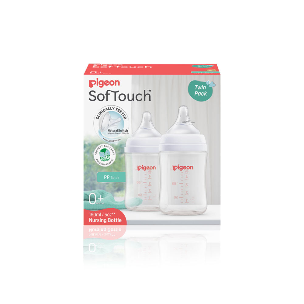 SOFTOUCHâ„¢ BPP NURSING BOTTLE PP 160ML TWIN PACK