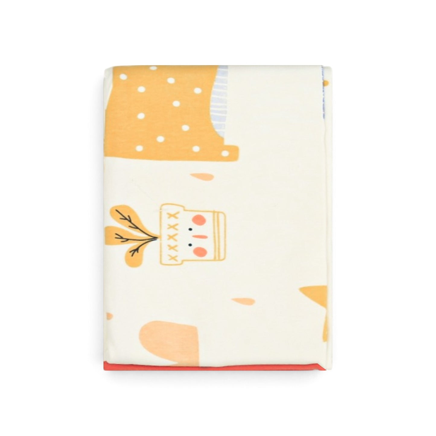 YELLOW & WHITE POT & STAR PRINT WATERPROOF PAD