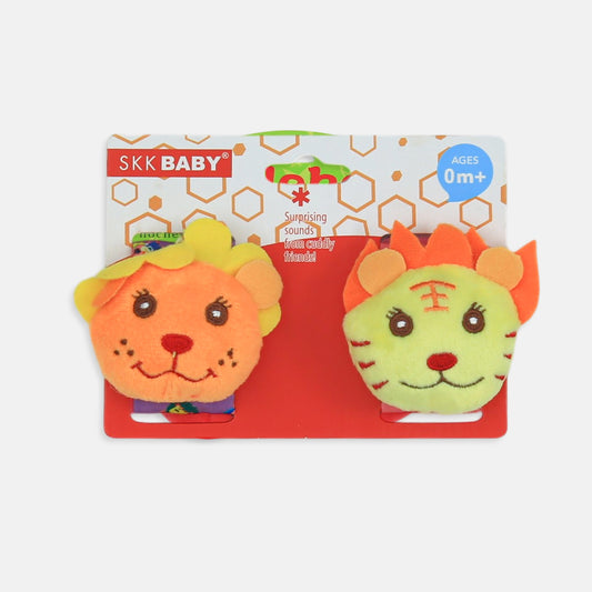 JUNGLE FRIENDS ANIMAL WRIST RATTLES