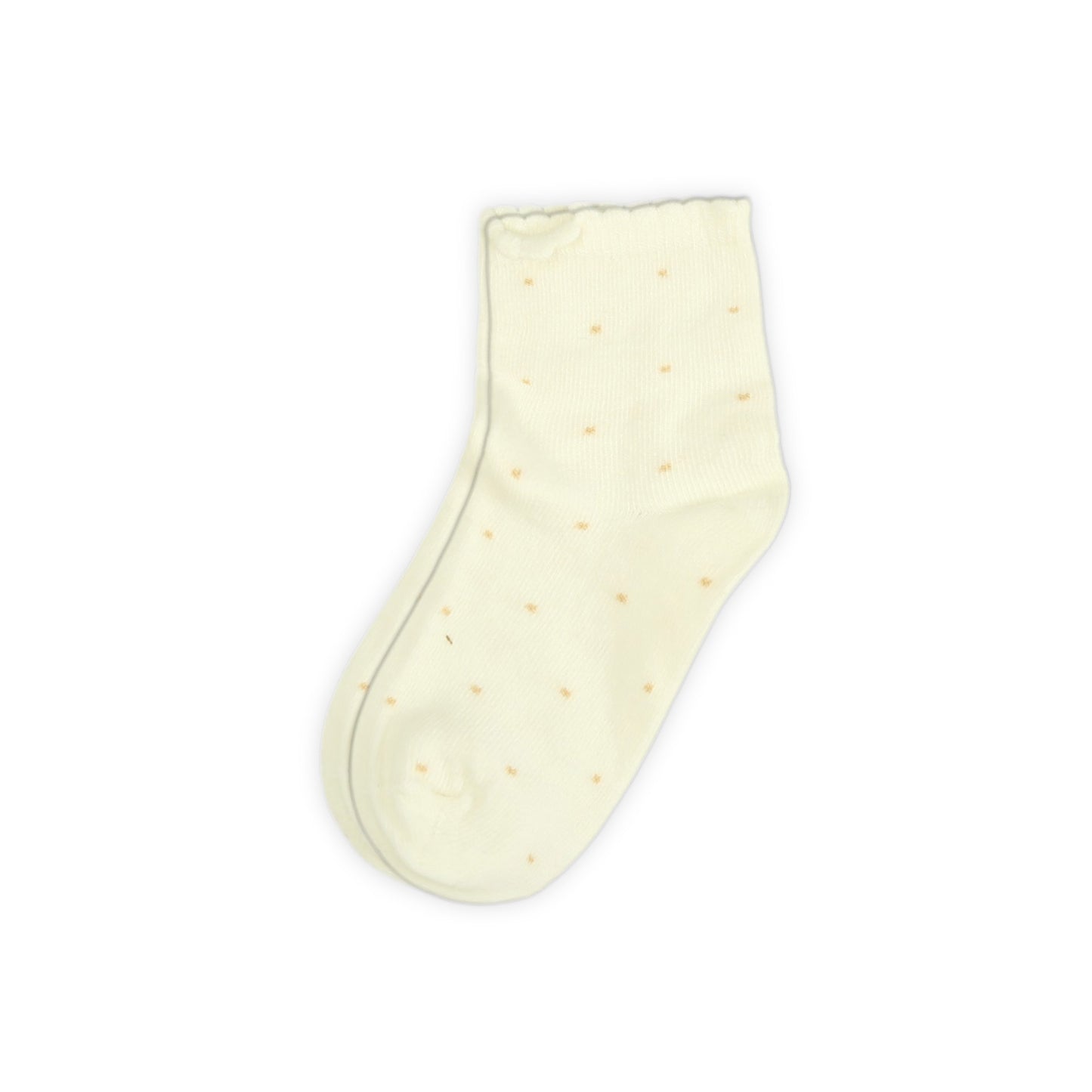 WHITE POLKA DOT GIRL SOCKS