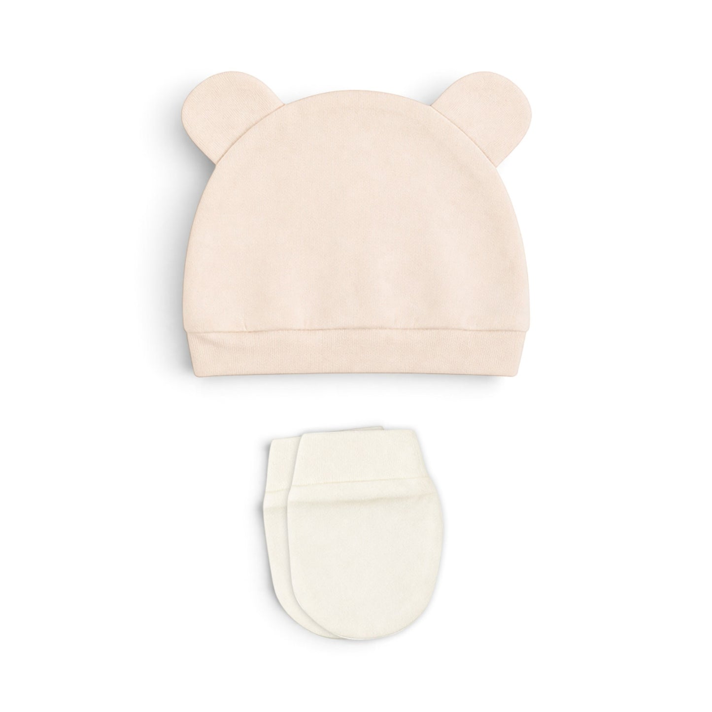 CREAM AND PINK SCENIC PRINT BUNNY BABY GIRL GIFT SET
