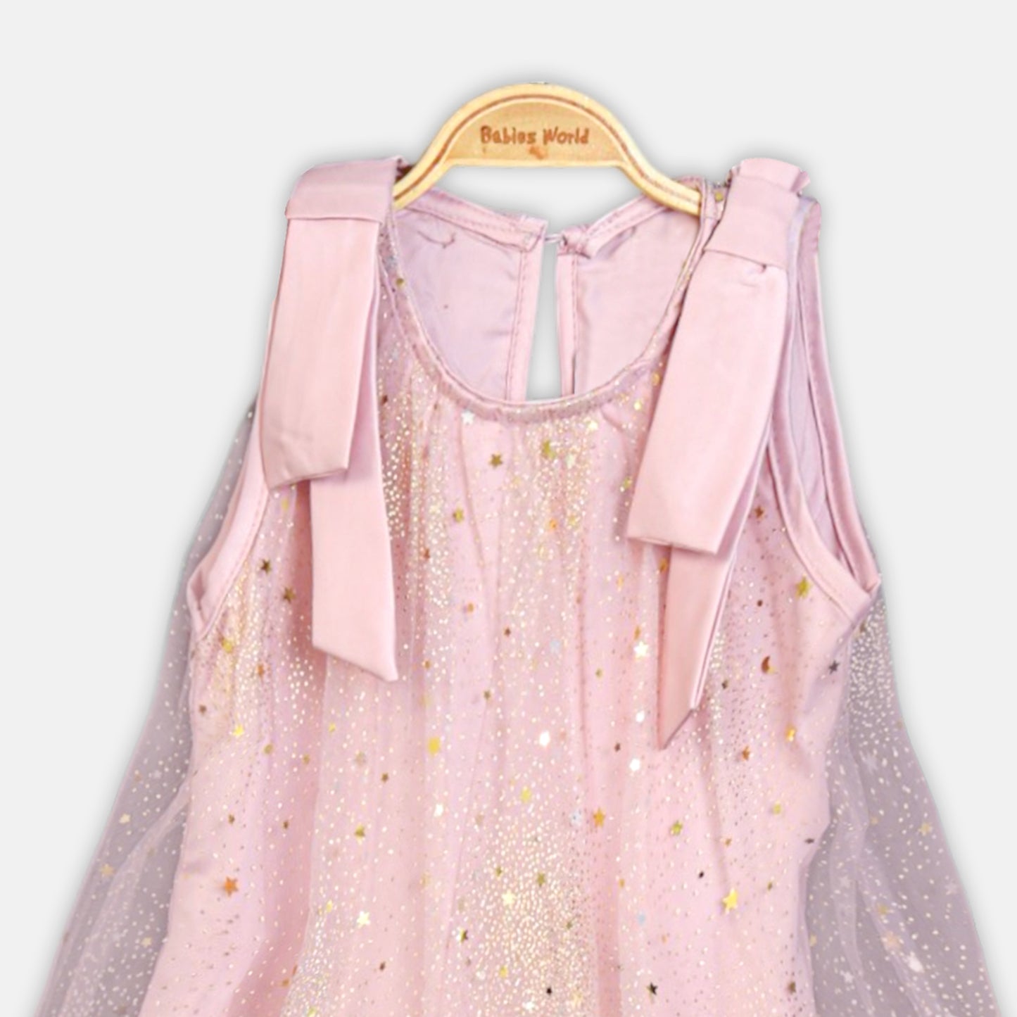 Pink Glitter Tulle Top