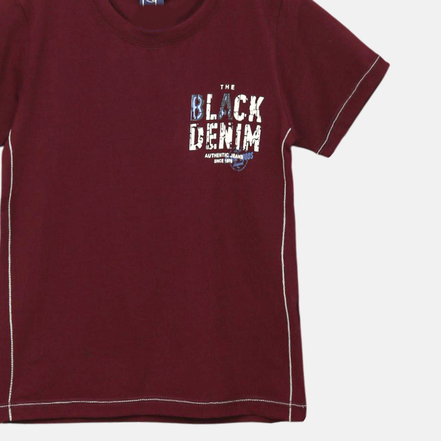 BLACK DENIM GRAPHIC TEE