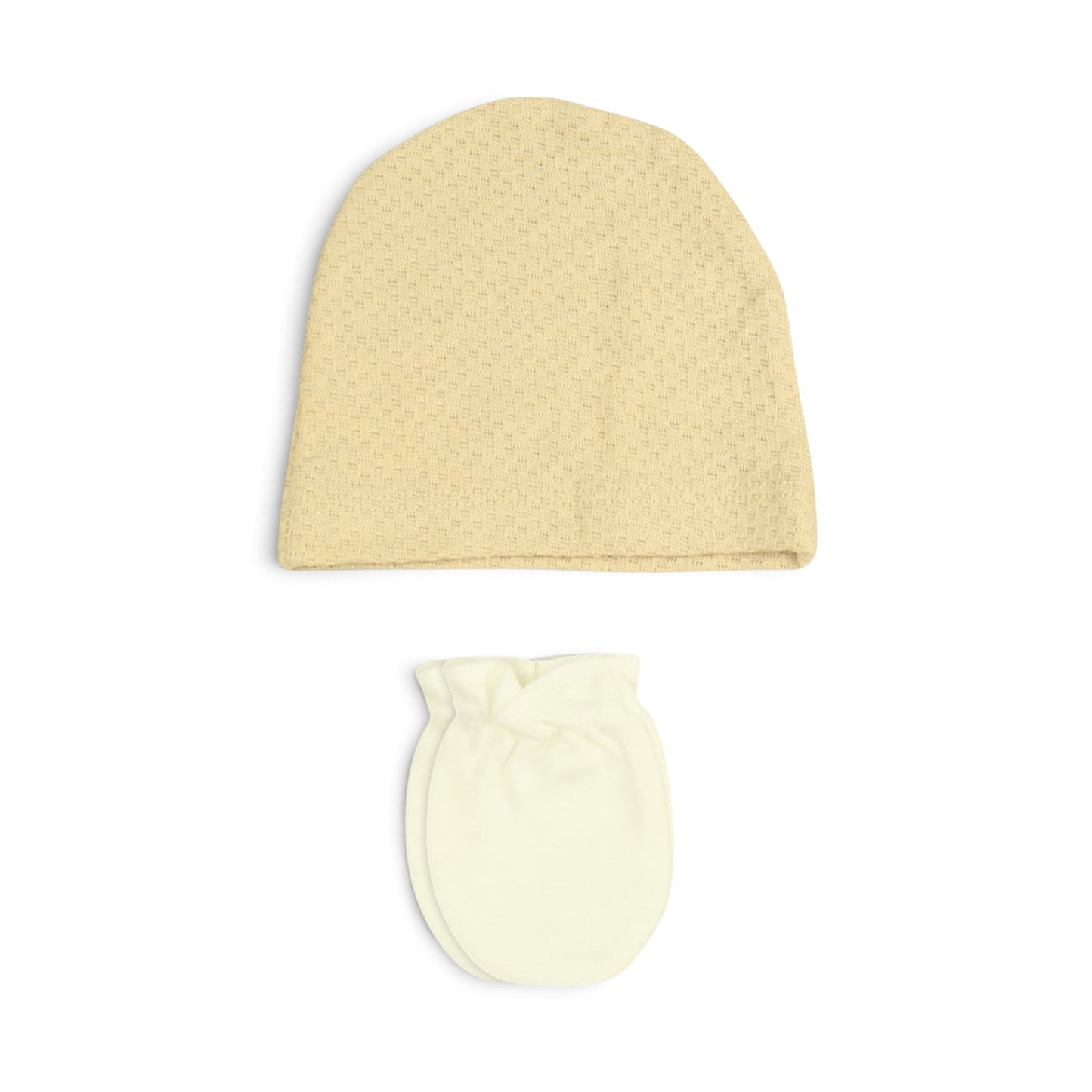 CREAM AND BEIGE VEST-STYLE BABY BOY GIFT SET