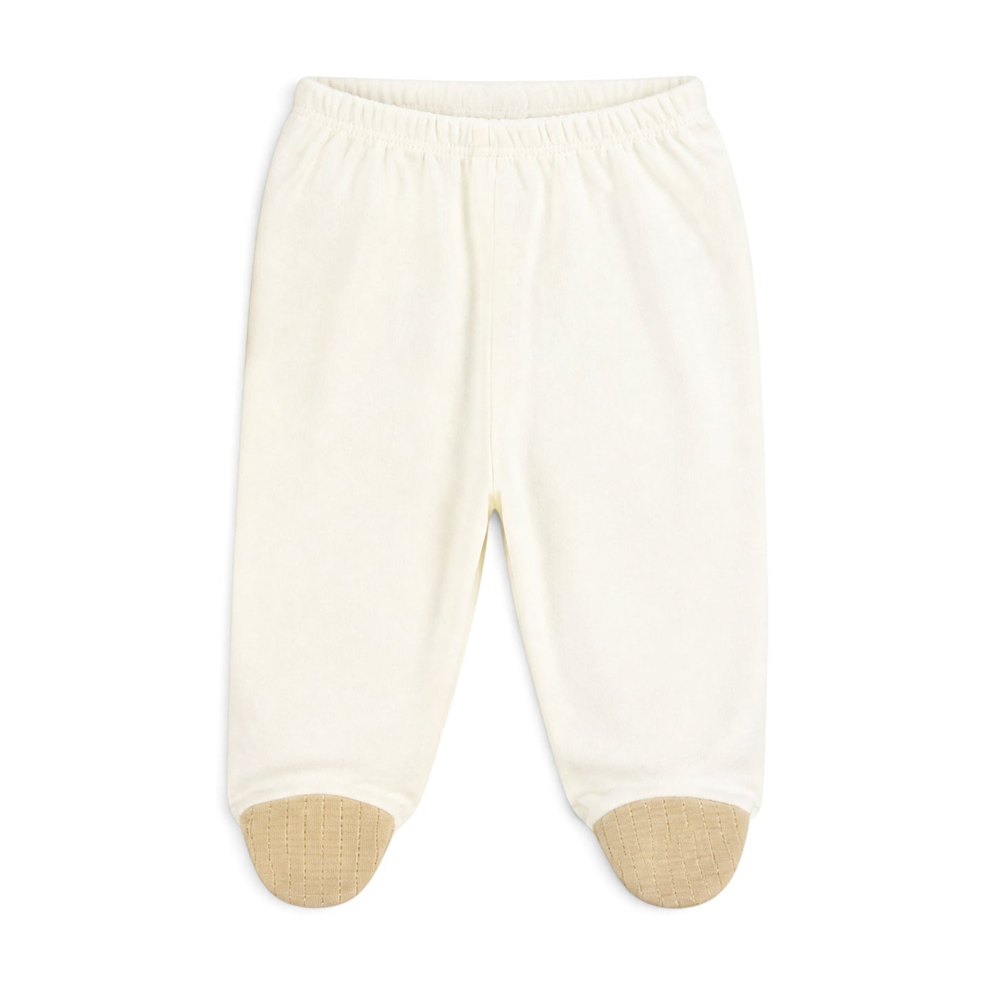 CREAM AND KHAKI VEST-STYLE GENTLEMAN BABY BOY GIFT SET