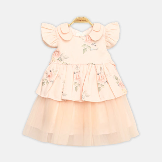 Peach Garden Frock