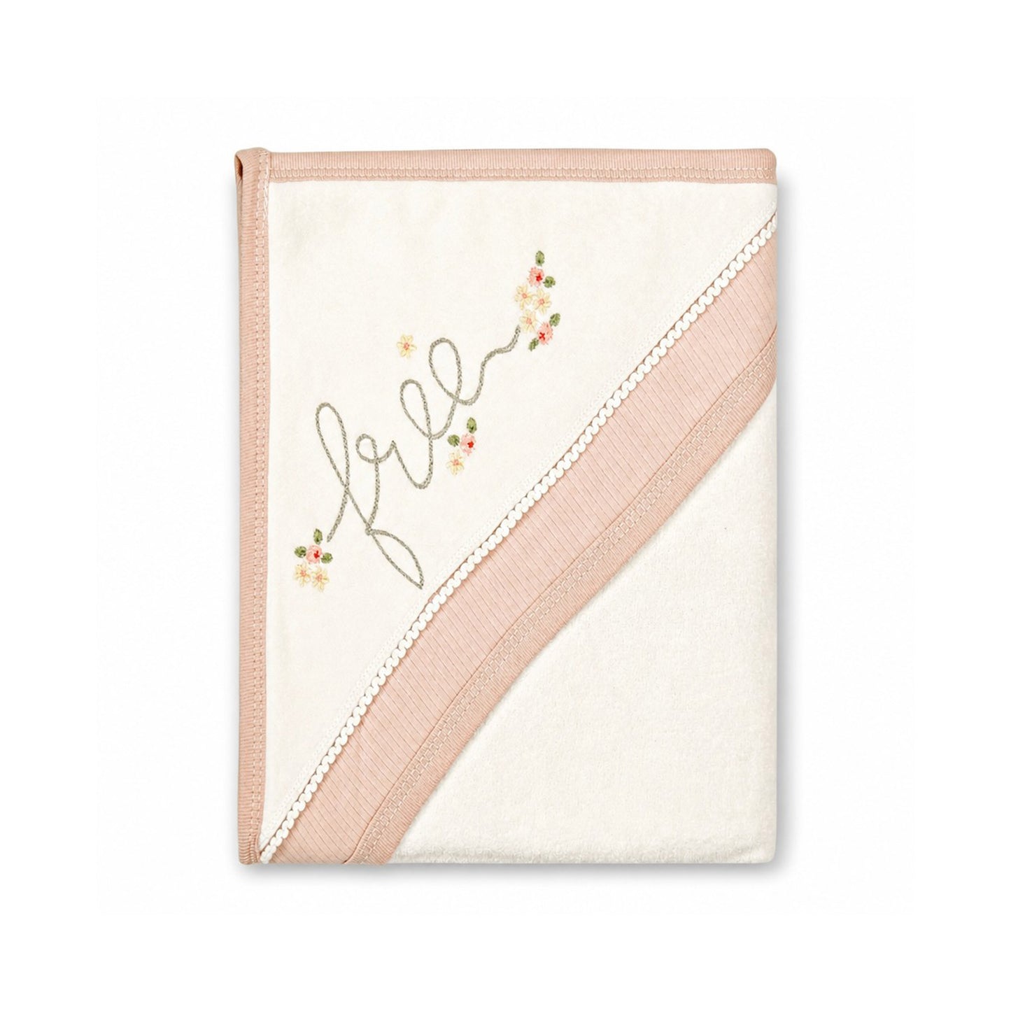 FLORAL LOVE HOODED BATH TOWEL