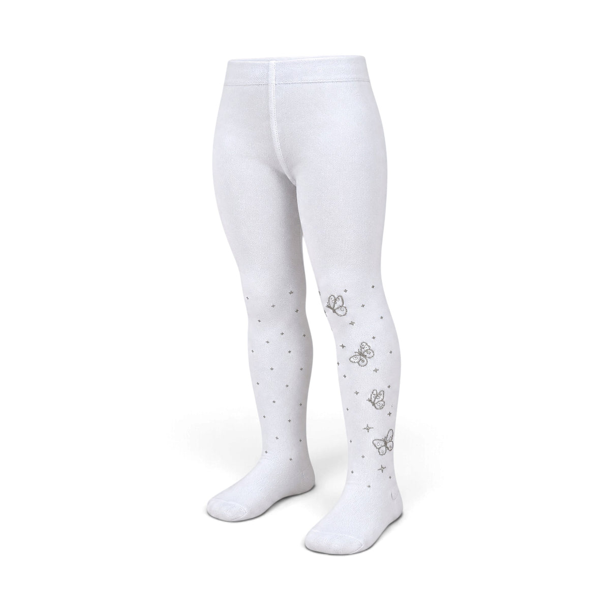 LEGGINGS BUTTERFLY AND POLKA DOT WHITE