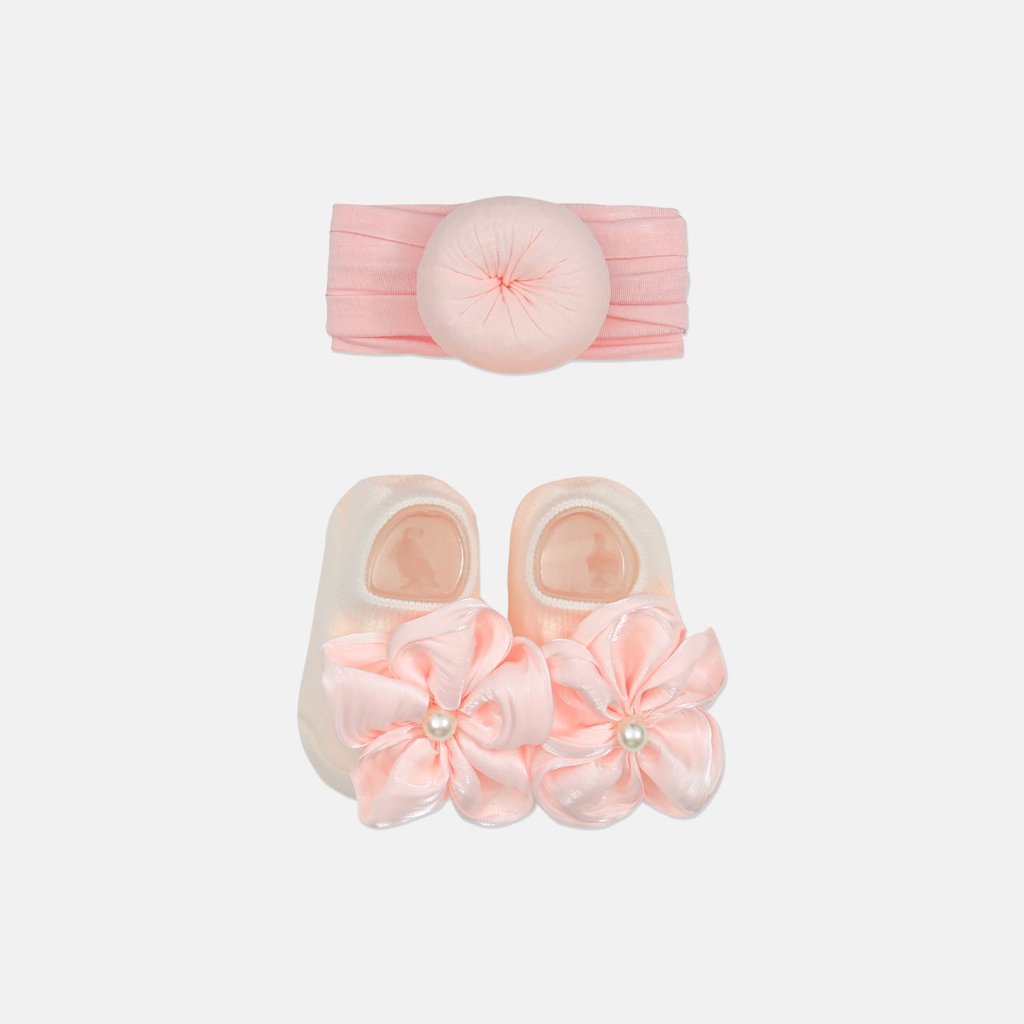 Peachy Bloom Bootie And Headband