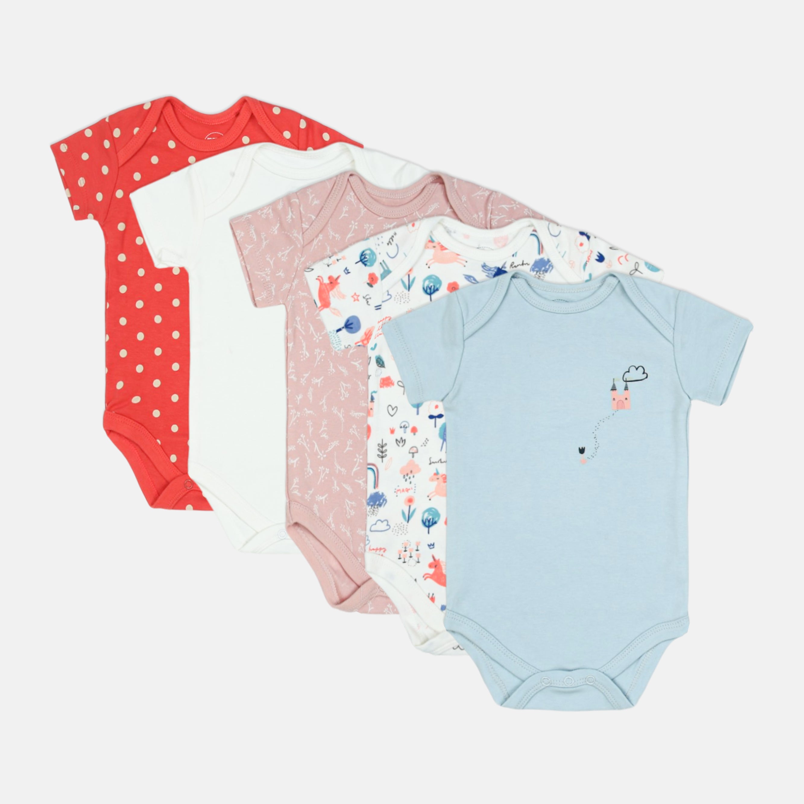 5-Pcs Assorted Bodysuits