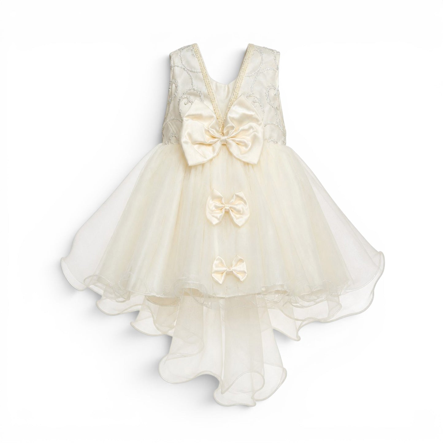 WHITE EMBROIDERED BABY GIRL FANCY FROCK GIFT SET
