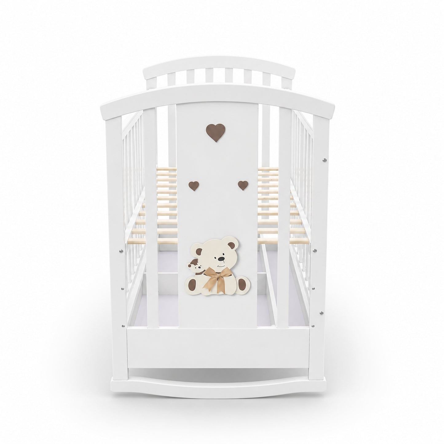 BABY WOODEN COT WHITE COMFORT-NEST