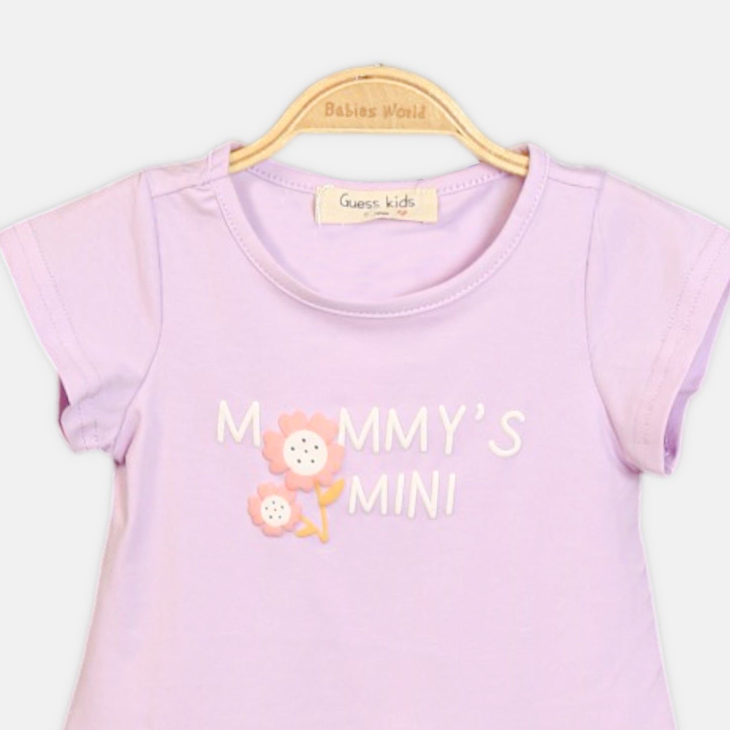MOMMY'S MINI PURPLE PEPLUM T-SHIRT