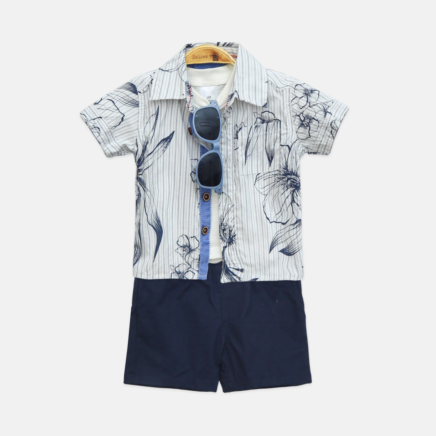 4-Piece Floral Shirt Set