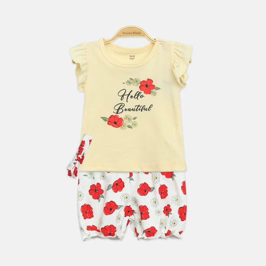 3-Piece Floral Skirt Set