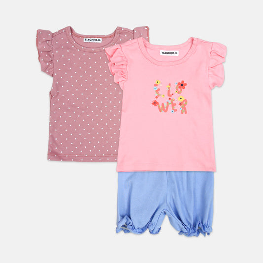 Flutter Sleeve Bloomer Set