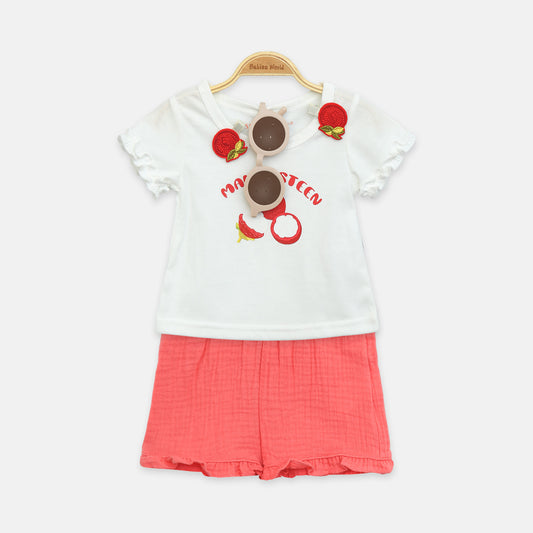 Cherry 3-Piece Suit Set With Sunglasses