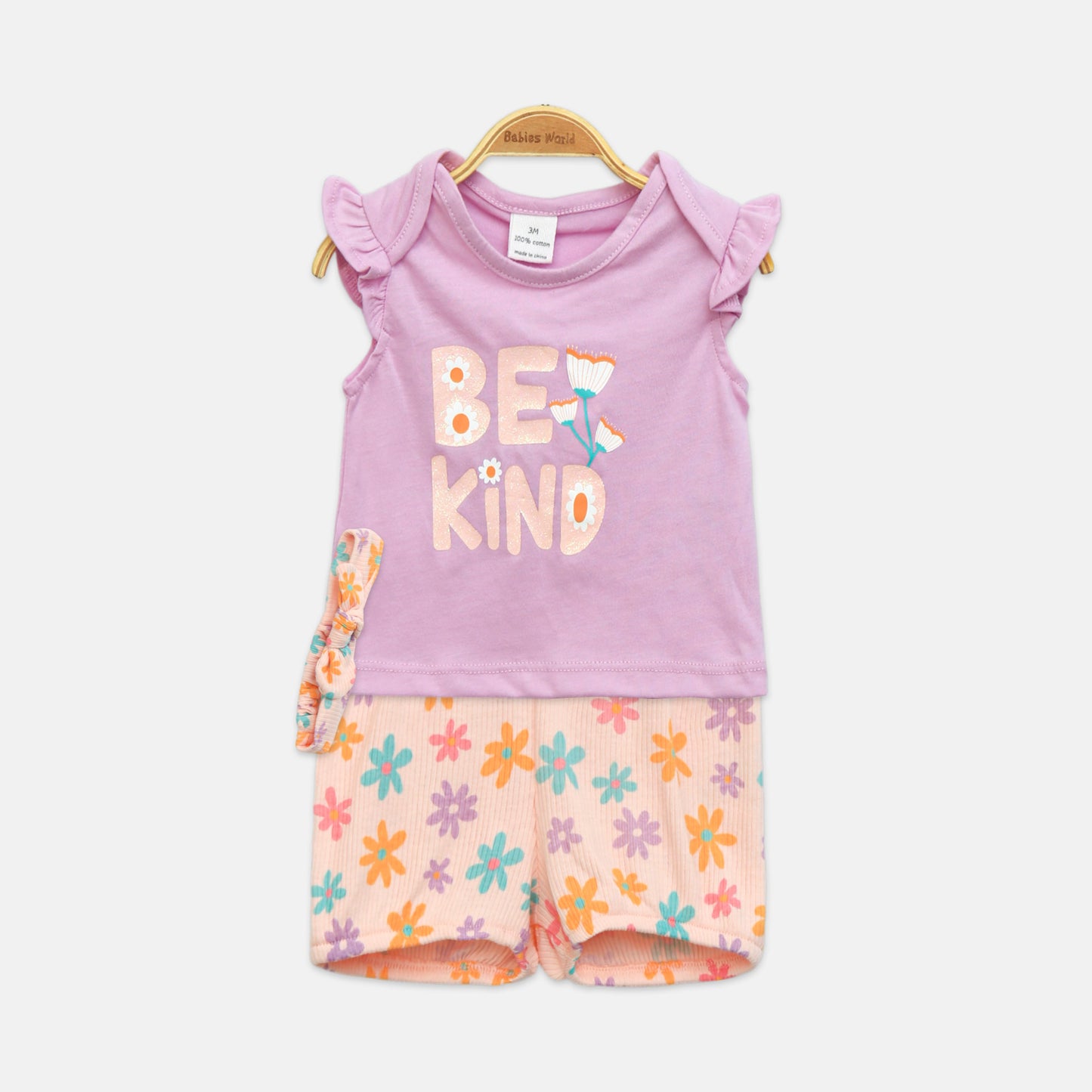 3-Piece "Be Kind" Short Set