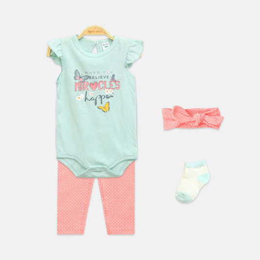 4-Piece Miracle Believe Baby Set
