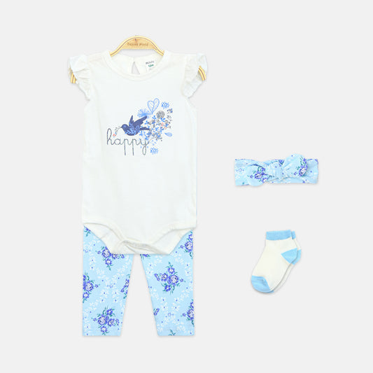 4-Piece Bird & Tutu Baby Set