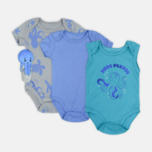 Octopus 3-Piece Set With Toy