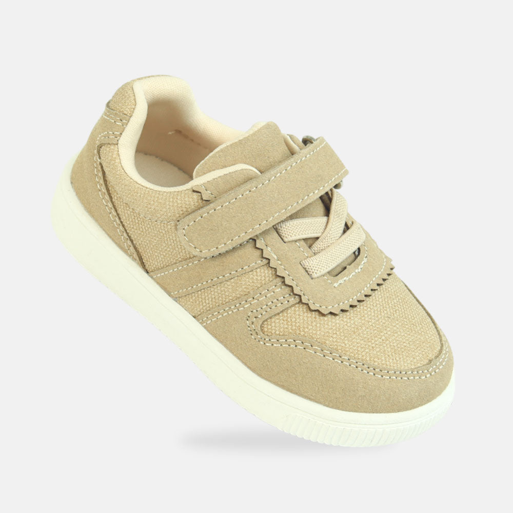 Boy Canvas Tan Sneakers