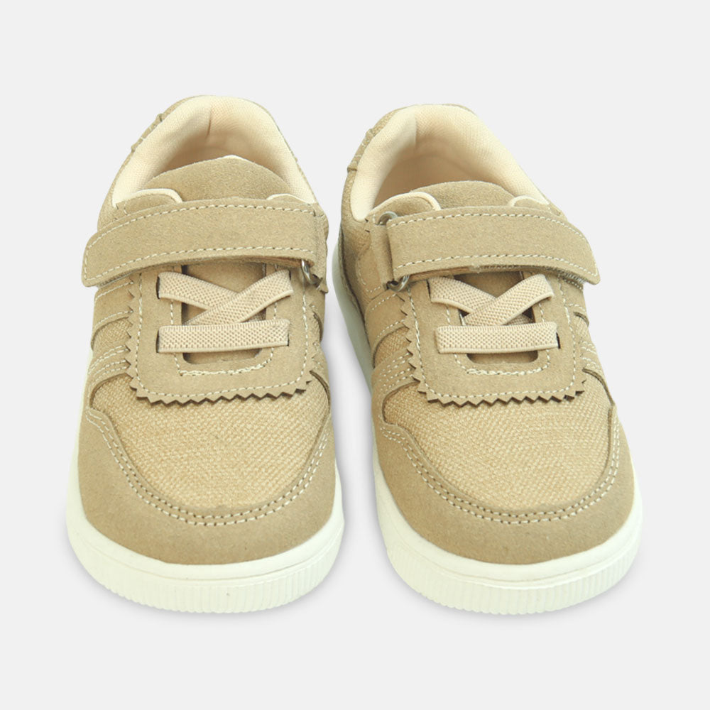 Boy Canvas Tan Sneakers