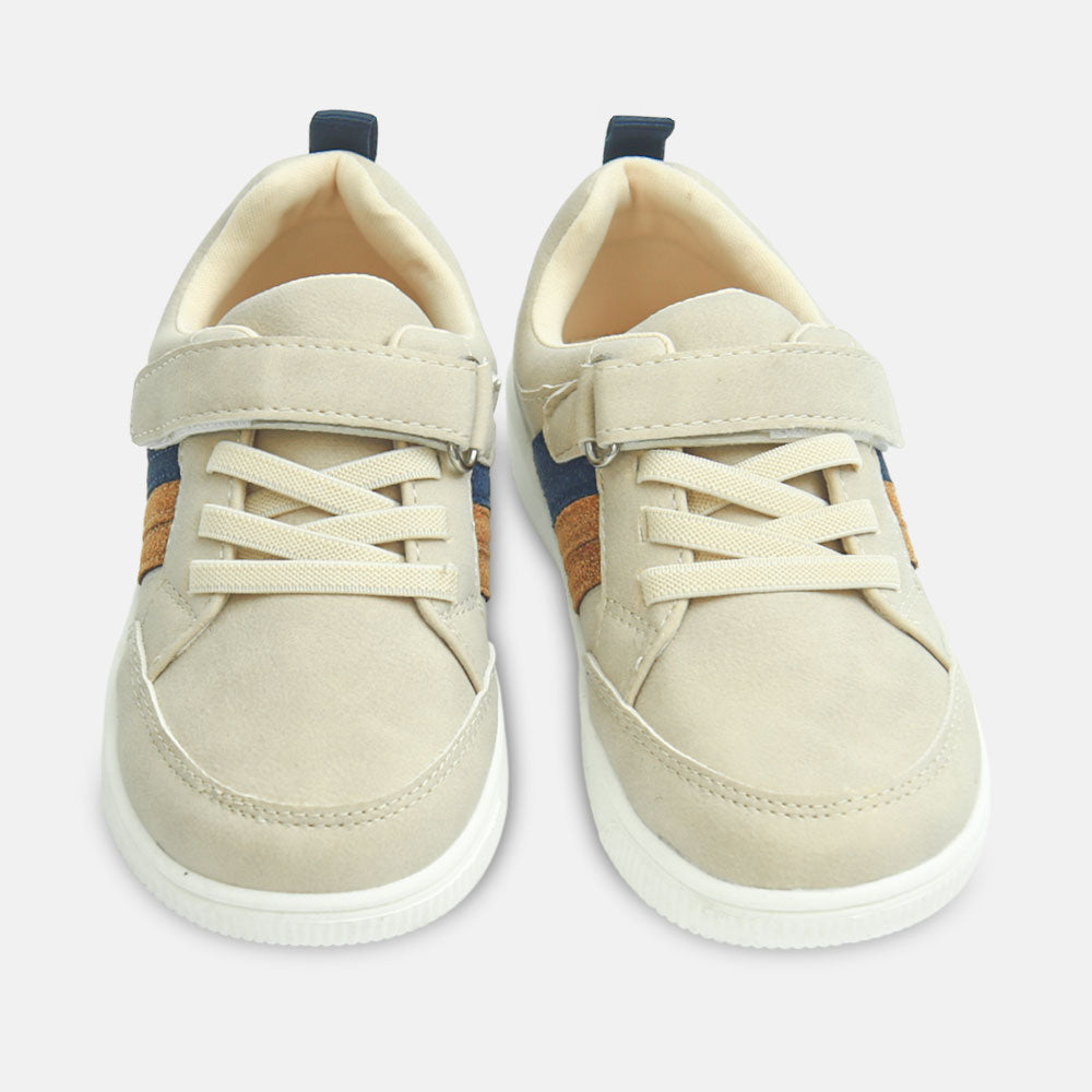 Boy Canvas Classic Beige Sneakers