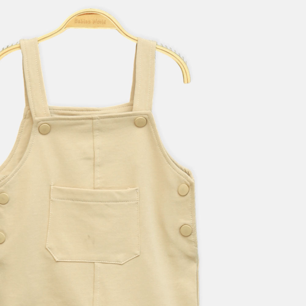 Boys' Beige Dungaree