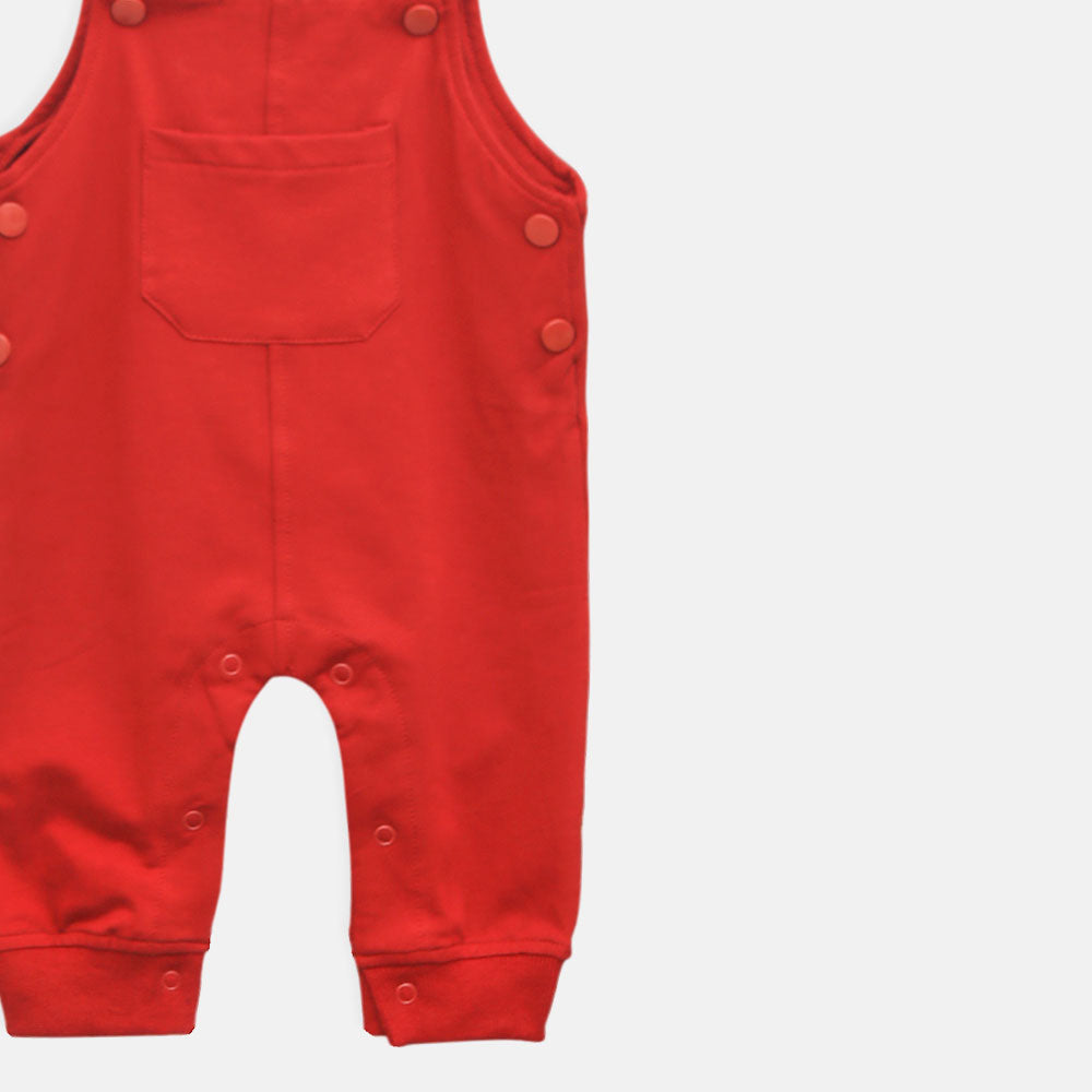 Boys' Maroon Dungaree
